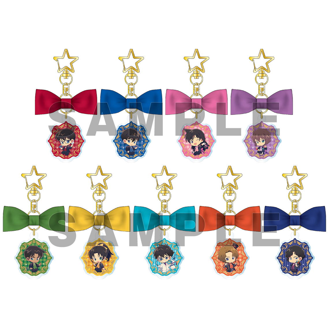 名探偵コナン トレーディングリボン付きアクリルキーホルダー  