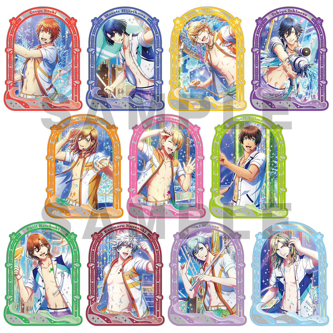 うたの☆プリンスさまっ♪ Shining Live トレーディング箔押しステッカー はじけて☆Summer Reflection アナザーショットVer.