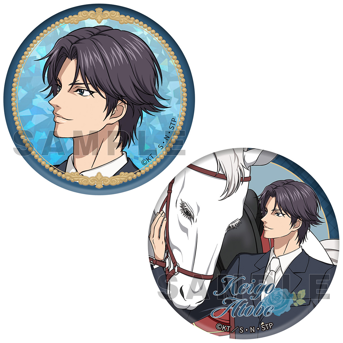 新テニスの王子様 缶バッジセット 跡部とエリザベートVer.