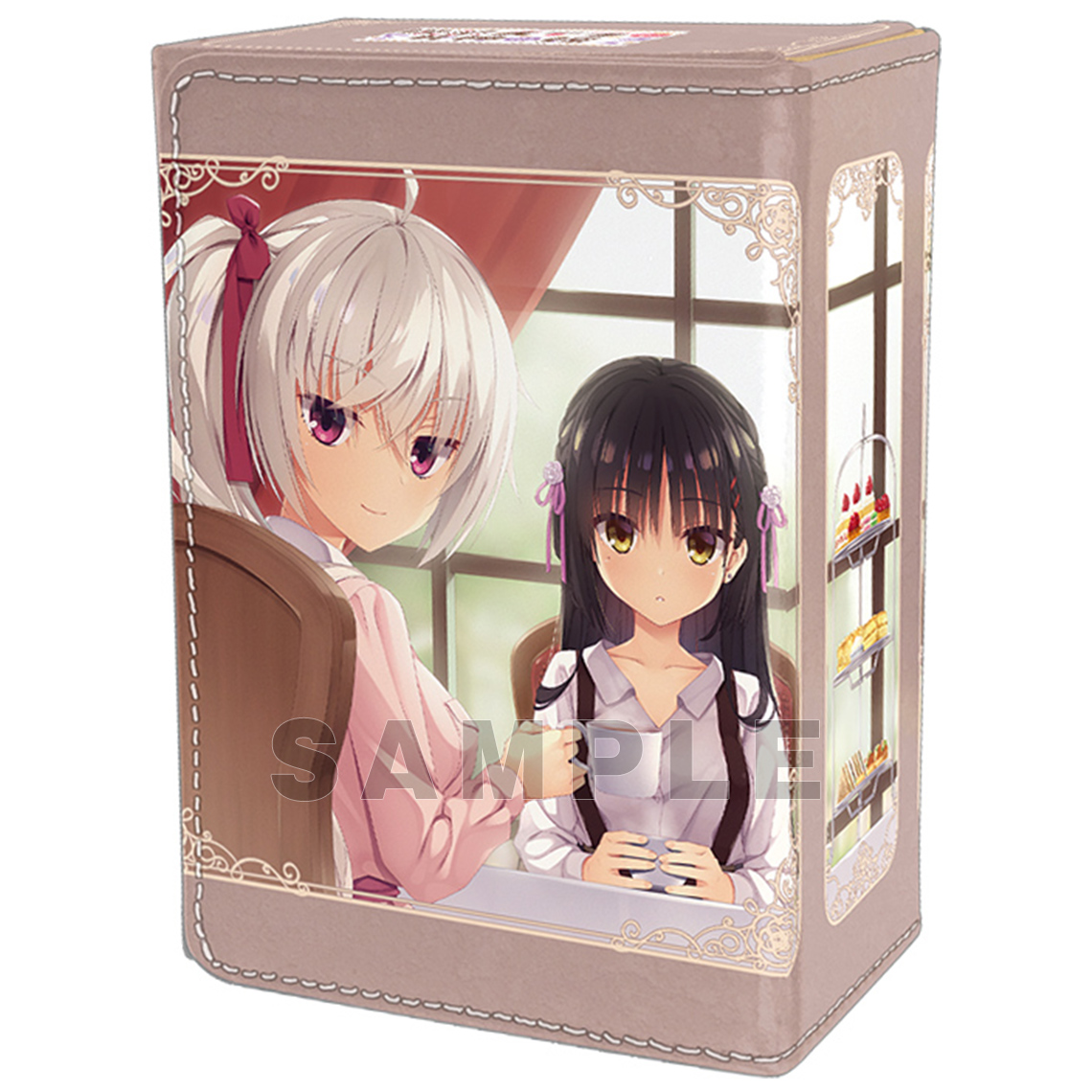 合皮製デッキケースＷ 喫茶ステラと死神の蝶「集合」ティータイムVer.