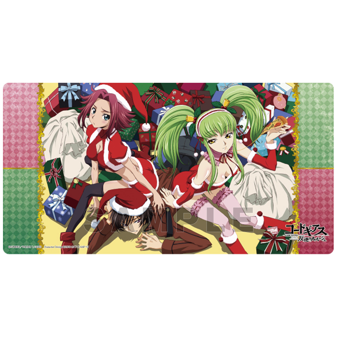 キャラクター万能ラバーマットスリム コードギアス 反逆のルルーシュ「ルルーシュ・C.C.・カレン」クリスマスVer.