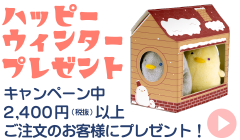 ハッピーウィンタープレゼント｜キャンペーン中2,400円(税抜)以上ご注文のお客様にプレゼント！