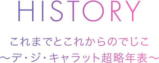 HISTORY　これまでのでじこ