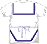 なりきりTシャツシリーズ D.C.Ⅱ～ダ・カーポⅡ～風見学園付属制服（Tシャツ） うしろ